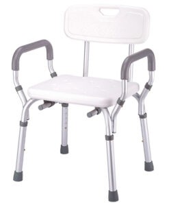 Bancos para Ducha de Aluminio Brazos y Respaldo Desmontables