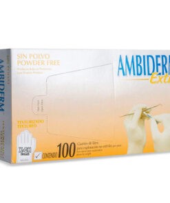 Guante Ambiderm Extra Libre de Polvo c/100