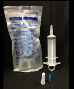 Jeringa para irrigar con anillo esteril