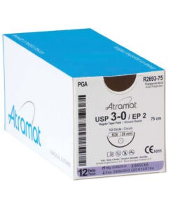 Sutura Atramat Ácido Poliglicolico “4-0”