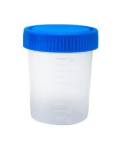 Vaso Recolector Tapa Azul Esteril caja c/450pzs